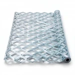 Galvanized Steel Expanded Metal Mesh  [Mazyoon] Thickness 1.5 mm Width 2.44  meter Length 6 meter | Bait Al Tatawor Factory