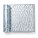 Galvanized Steel Expanded Metal Mesh  [Mazyoon] Thickness 1.5 mm Width 2.44  meter Length 6 meter | Bait Al Tatawor Factory