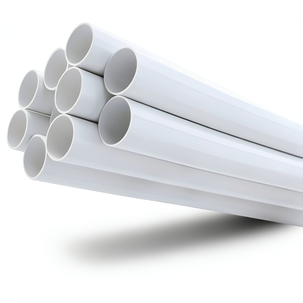 مواسير UPVC ضغط 17.2 بار مقاس 3 إنش سمك 5.23 مم لون أبيض