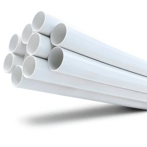 مواسير UPVC مقاس 6 إنش سمك 9.91 مم ضغط 17.2 بار لون أبيض