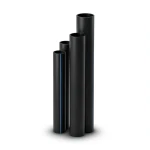 مواسير HDPE ضغط 16 بار قطر خارجي 450 مم سمك 61.5 مم لون أسود