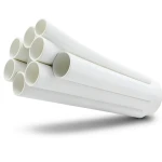 مواسير UPVC ضغط 17.2 بار مقاس 8 إنش سمك 12.9 مم لون أبيض