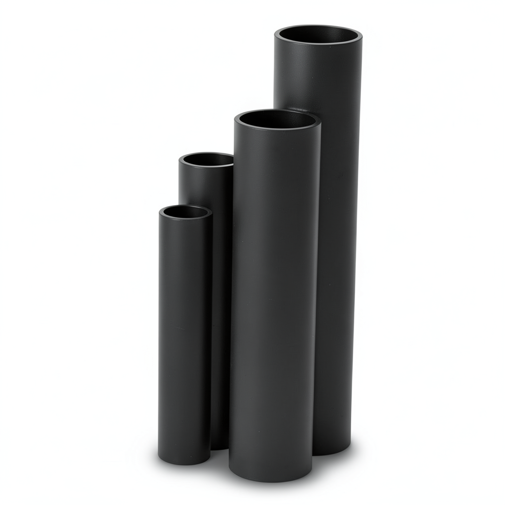 مواسير HDPE SDR 33 قطر خارجي 560 مم سمك 17.2 مم لون أسود