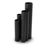 أنابيب HDPE SDR 22 قطر خارجي 40 مم سمك 1.9 مم لون أسود