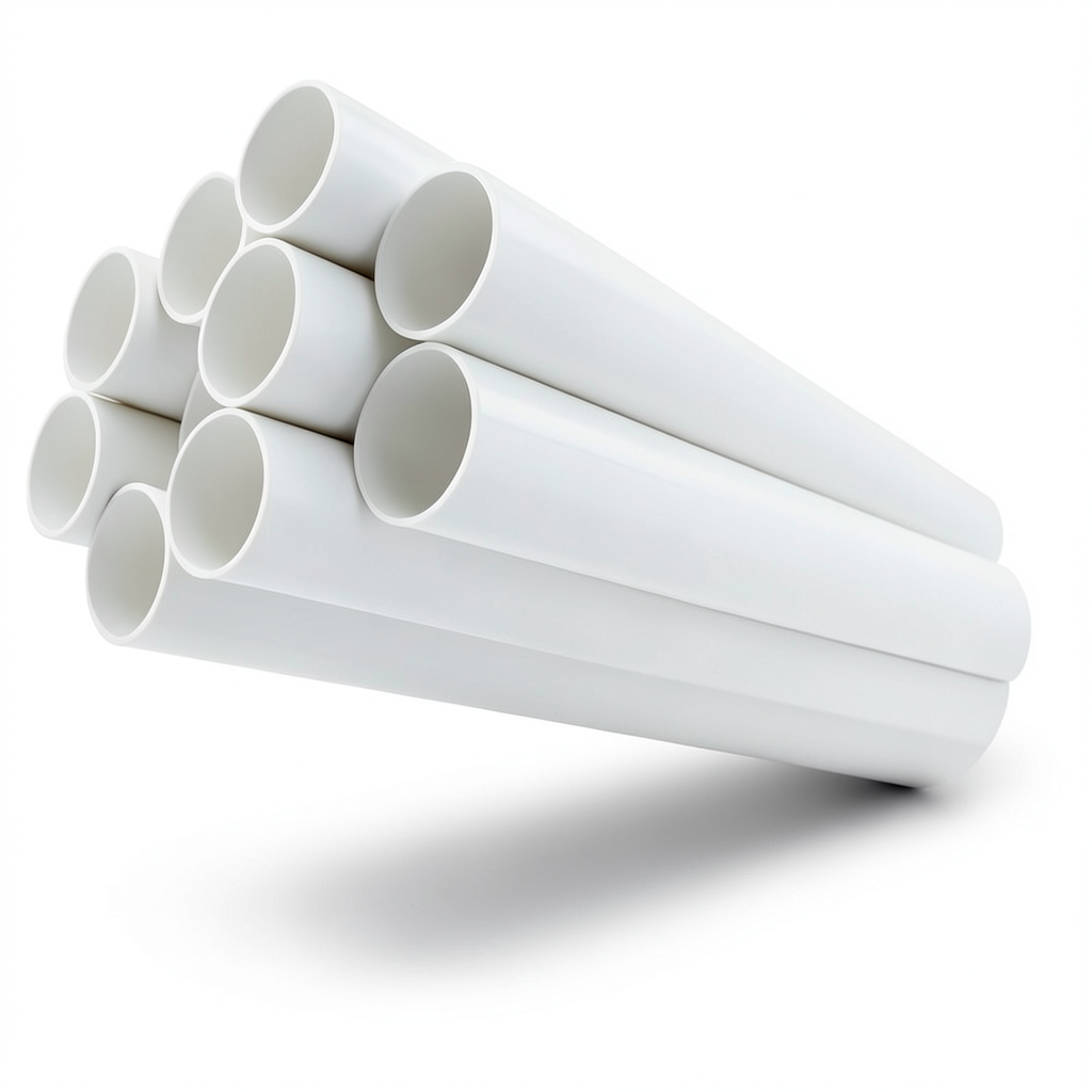مواسير UPVC ضغط 13.8 بار مقاس 3 إنش سمك 4.24 مم لون أبيض