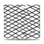 Hot Rolled Black Steel Expanded Metal Mesh Khaleeji 1.5 mm Thickness 2.44 m Width 1 m Length