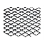 Hot Rolled Black Steel Expanded Metal Mesh 1.5 mm Thickness 2.44 m Width 5 m Length