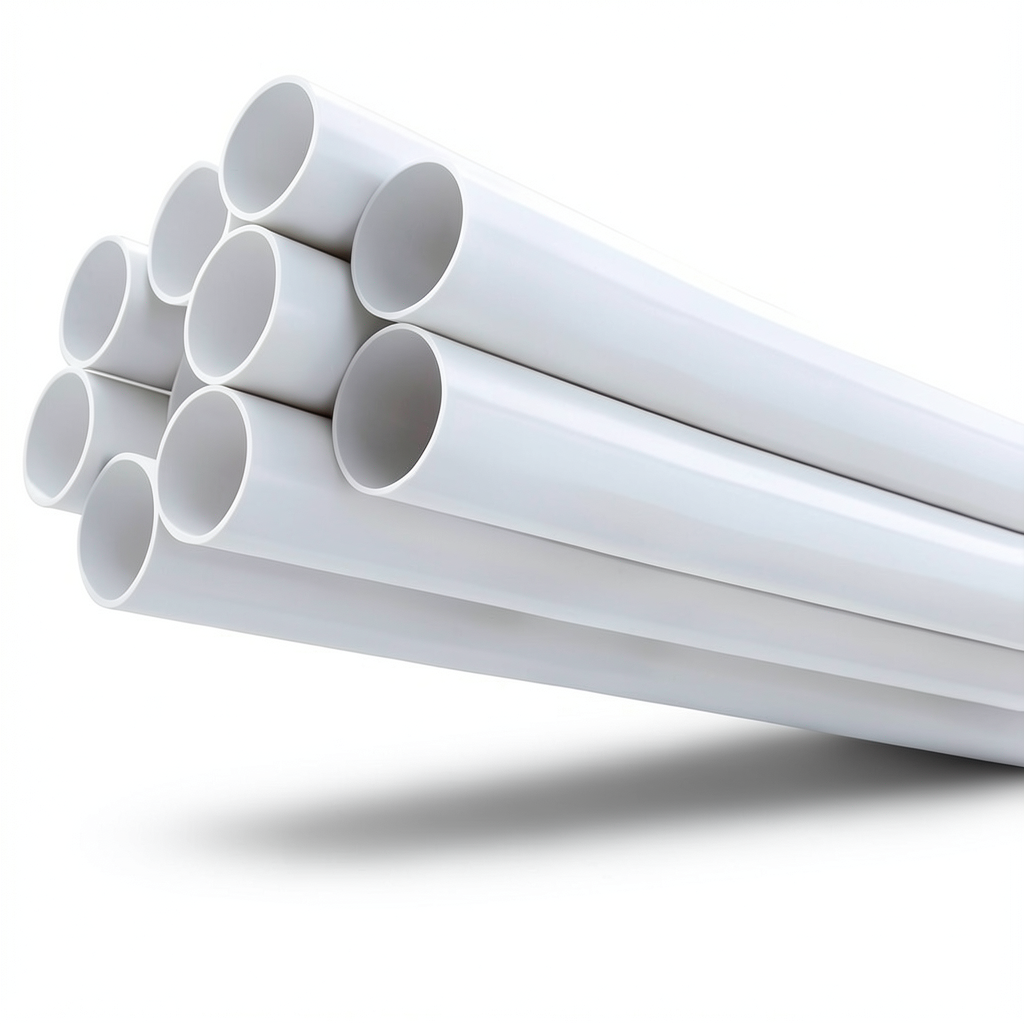 مواسير UPVC ضغط 13.8 بار مقاس 4 إنش سمك 5.44 مم لون أبيض