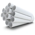 مواسير UPVC ضغط 13.8 بار مقاس 6 إنش سمك 8.03 مم لون أبيض