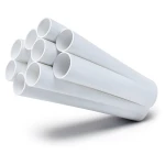 مواسير UPVC ضغط اسمي 11 بار مقاس ¼ 1 إنش سمك 1.63 مم لون أبيض