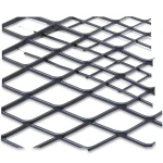 Hot Rolled Black Steel Expanded Metal Mesh Khaleeji 1.5 mm Thickness 2.44 m Width 3 m Length