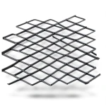 Hot Rolled Black Steel Expanded Metal Mesh Khaleeji 1.5 mm Thickness 2.44m Width 7m Length