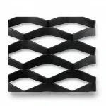 Hot Rolled (Black) Steel Expanded Metal Mesh  [Mazyoon] Thickness 1.2 mm Width 2.44  meter Length 3 meter | Bait Al Tatawor Company