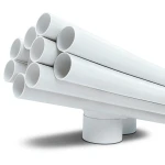 مواسير UPVC ضغط اسمي 11 بار مقاس ½ 1 إنش سمك 1.85 مم لون أبيض