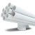 مواسير UPVC ضغط اسمي 11 بار مقاس ½ 1 إنش سمك 1.85 مم لون أبيض - Image 1