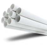مواسير UPVC مقاس 6 إنش سمك 9.91 مم ضغط 17.2 بار لون أبيض