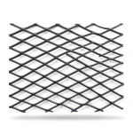 Hot Rolled Steel Expanded Metal Mesh Khaleeji 1.7 mm Thickness 2.44 m Width 2 m Length, Black