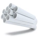 مواسير UPVC ضغط 17.2 بار مقاس 8 إنش سمك 12.9 مم لون أبيض