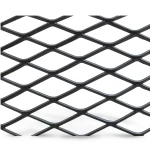 Hot Rolled Black Steel Expanded Metal Mesh Khaleeji 1.7 mm Thickness 2.44 m Width 1 m Length