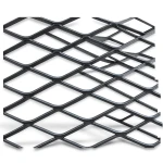 Hot Rolled Black Steel Expanded Metal Mesh Khaleeji 1.7 mm Thickness 2.44 m Width 4 m Length
