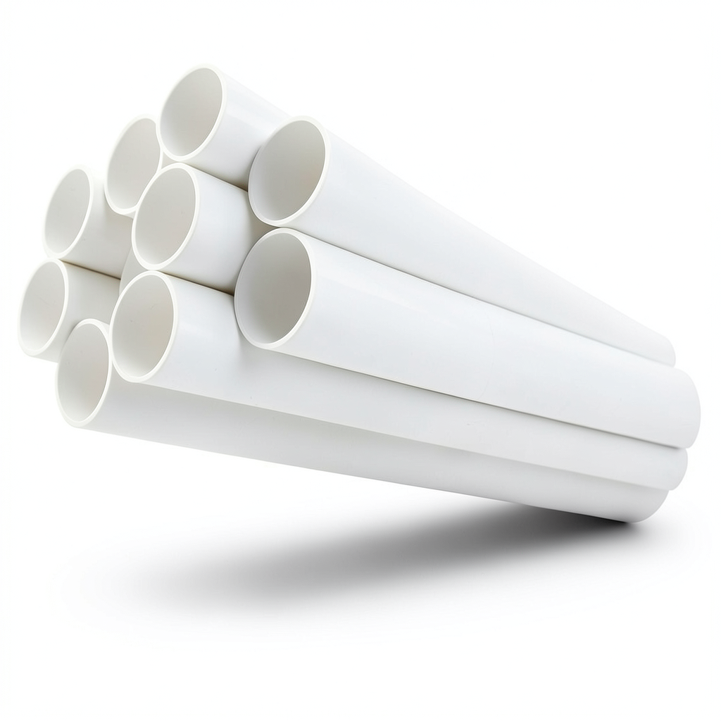 مواسير UPVC ضغط 13.8 بار مقاس ¼ 1 إنش سمك 2.01 مم لون أبيض