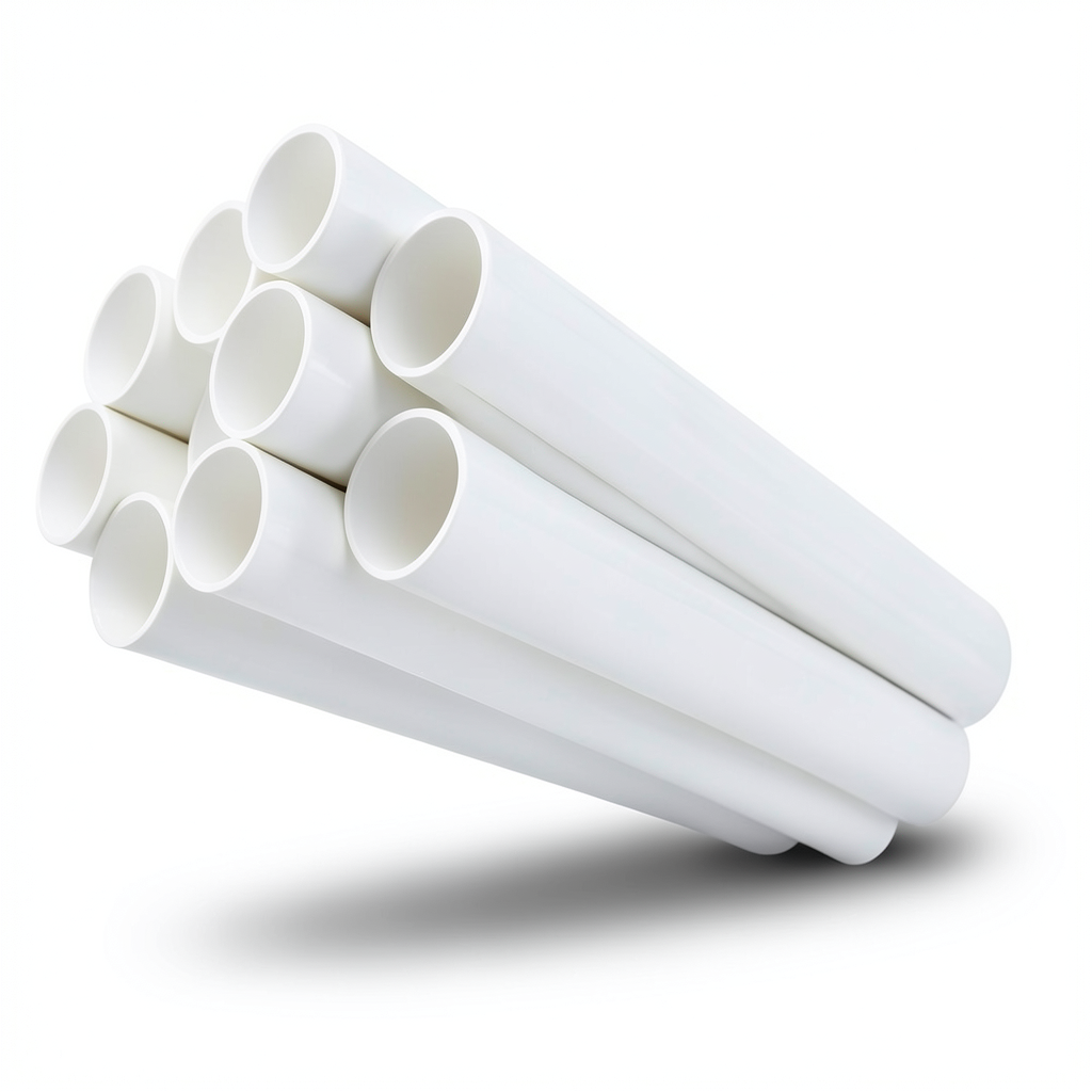 مواسير UPVC ضغط 13.8 بار مقاس ½ 1 إنش سمك 2.29 مم لون أبيض