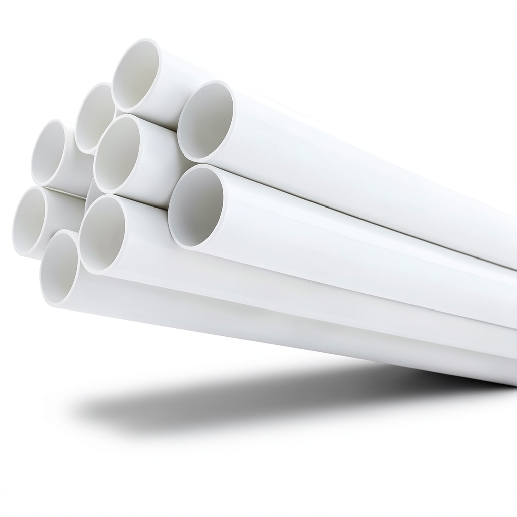 مواسير UPVC ضغط 13.8 بار مقاس 2 إنش سمك 2.87 مم لون أبيض