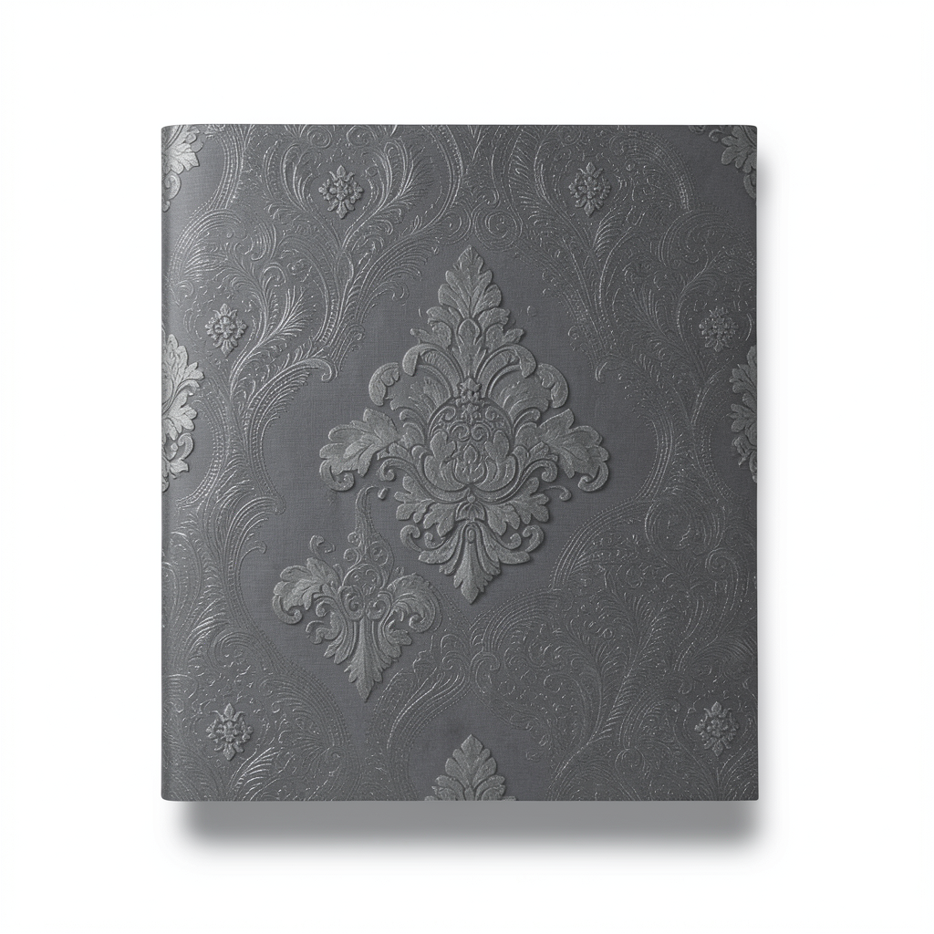 Italian Wallpaper Dark Grey Color 10m x 1.06m, Model 83409