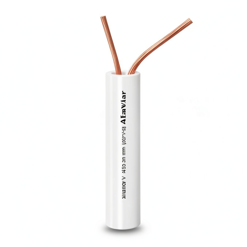 Stranded Wire 400mm 450/750V Copper Conductor 3.15mm Diameter PVC Insulation, White | Al Fanar