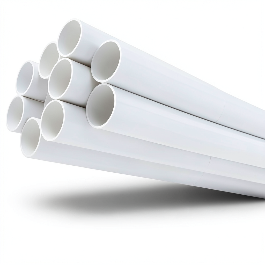 مواسير UPVC ضغط 13.8 بار مقاس 6 إنش سمك 8.03 مم لون أبيض