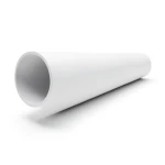 مواسير UPVC ضغط 13.8 بار مقاس 8 إنش سمك 10.41 مم لون أبيض