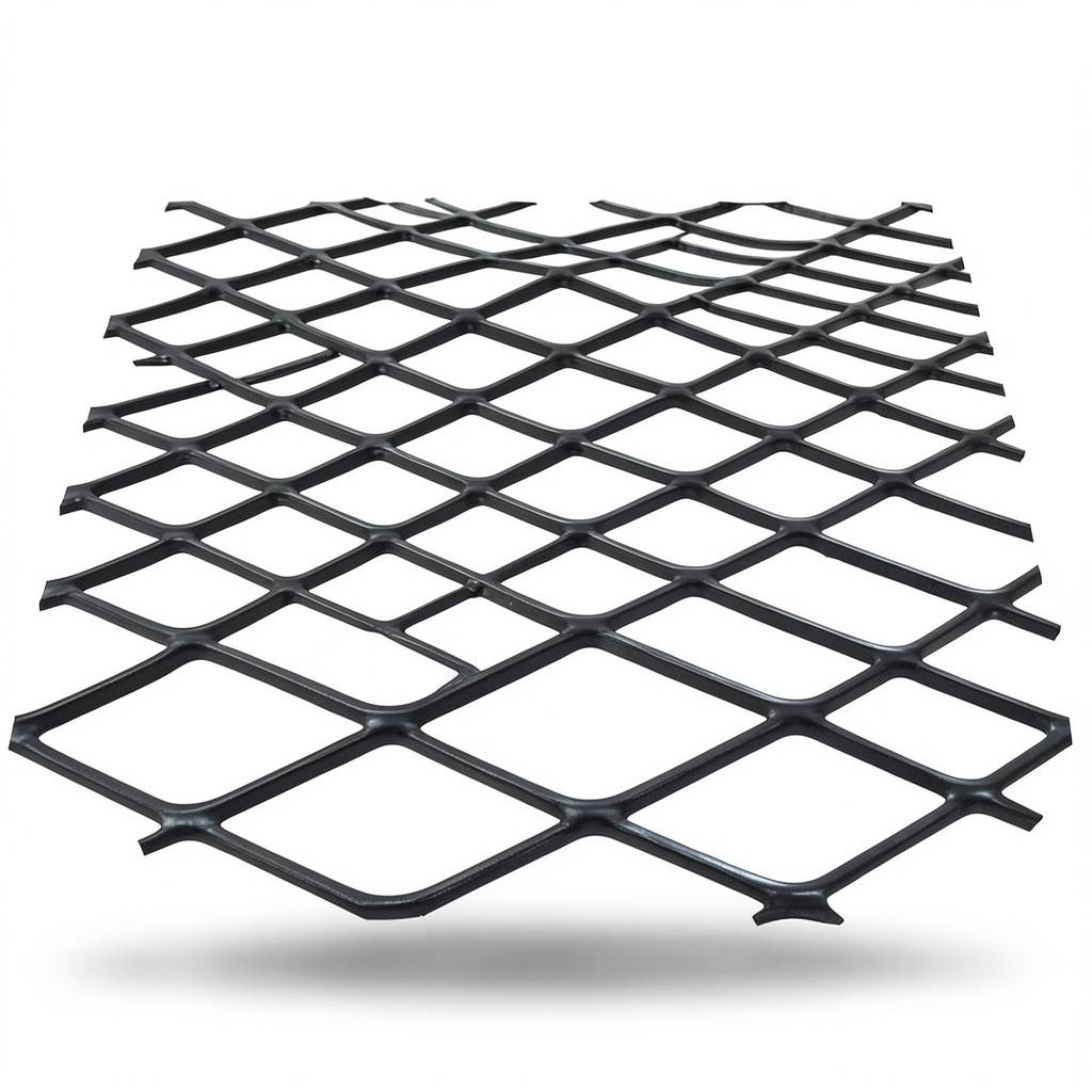 Hot Rolled Black Steel Expanded Metal Mesh Khaleeji 1.7 mm Thickness 2.44 m Width 7 m Length