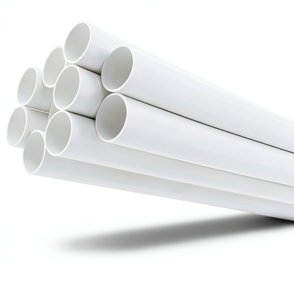 مواسير UPVC مقاس 1 إنش سمك 1.52 مم ضغط 11 بار لون أبيض