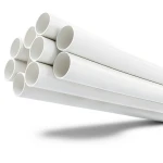 مواسير UPVC ضغط اسمي 11 بار مقاس ¼ 1 إنش سمك 1.63 مم لون أبيض