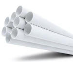 مواسير UPVC ضغط اسمي 11 بار مقاس ½ 1 إنش سمك 1.85 مم لون أبيض