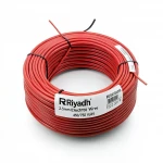 Riyadh 2.5mm Electric Wire 450/750 Volts, Stranded Copper Conductor PVC Insulated, Red Color, Coil Length 100m