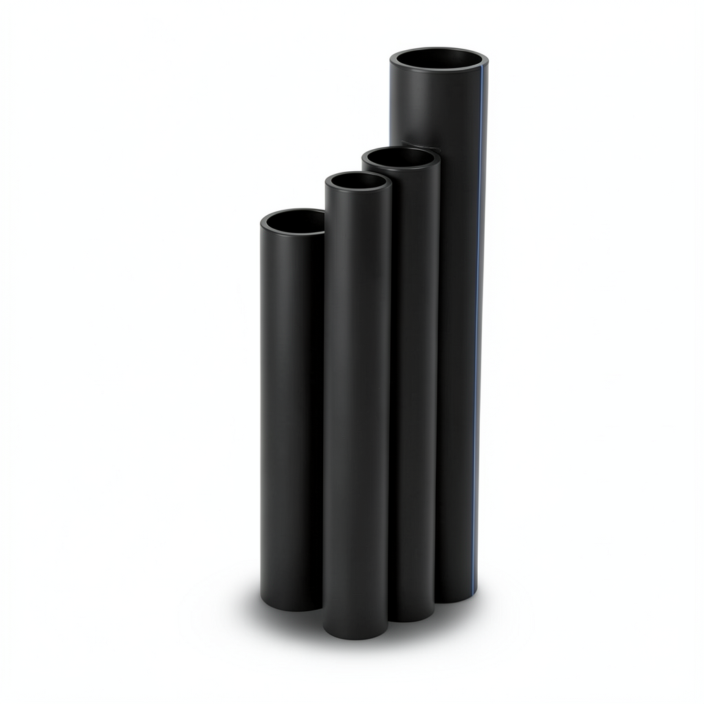 HDPE Pipes SDR 22 Outside Diameter 160 mm Thickness 7.3 mm Black