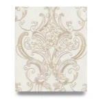 Italian Wallpaper Light Beige 10m x 1.06m Classic Design