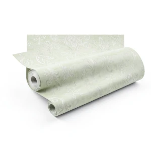 Italian Wallpaper Pattern Design 10m x 0.53m, Pale Green Color, Model 28885