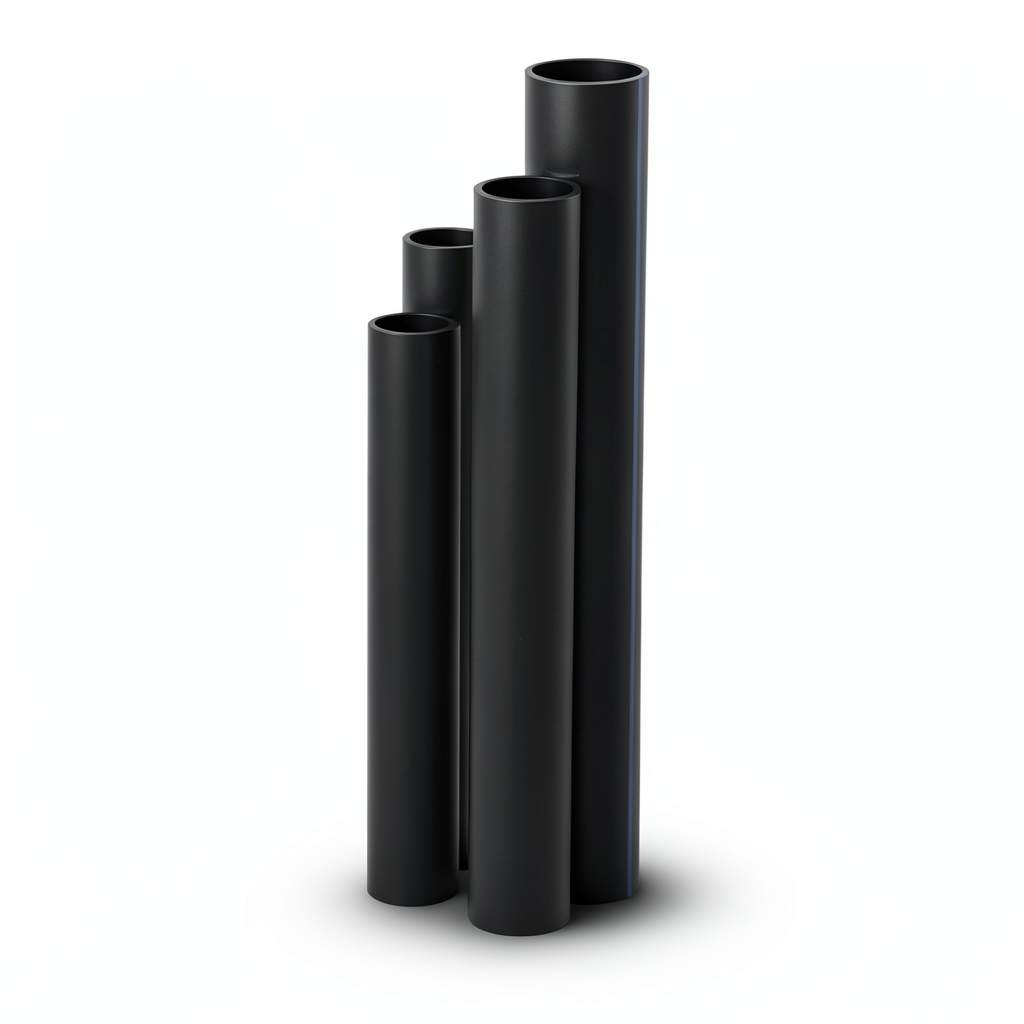 أنابيب HDPE SDR 22 قطر خارجي 450 مم سمك 20.5 مم لون أسود
