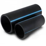 أنابيب HDPE الوطني لشبكات المياه  ضغط 8 بار قطر خارجي 250 مم سمك 7.7 مم لون اسود