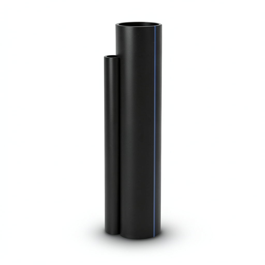 أنابيب HDPE SDR 22 قطر خارجي 500 مم سمك 22.8 مم لون أسود