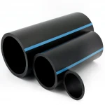 أنابيب HDPE الوطني لشبكات المياه  ضغط 8 بار قطر خارجي 315 مم سمك 9.7 مم لون اسود