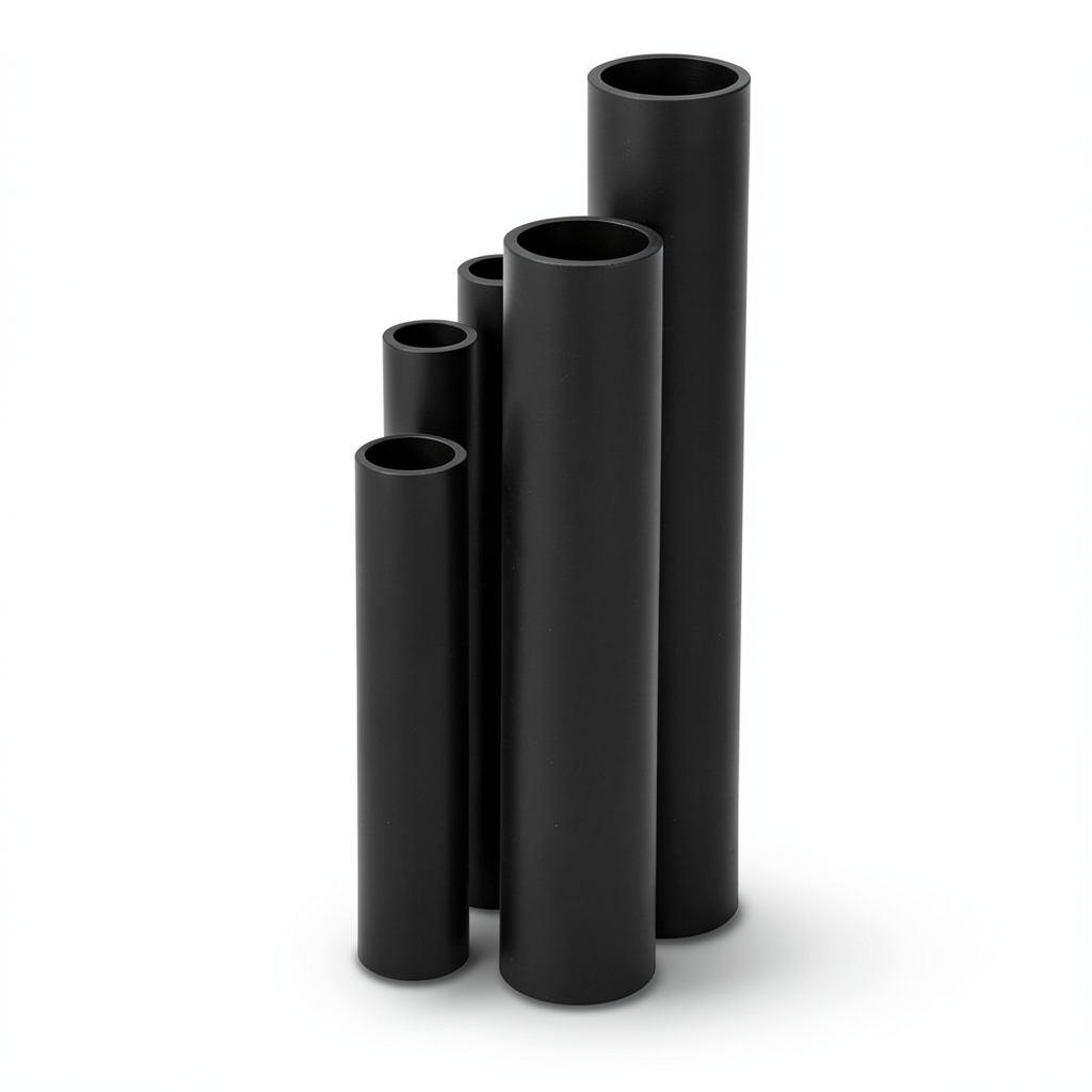 مواسير HDPE نسبة الأبعاد القياسية 33 قطر خارجي 900 مم سمك 27.6 مم لون أسود