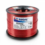 Riyadh 95mm2 Electric Wire 450/750V, Stranded Copper Conductor PVC Insulation, Red Color, 3000m Length