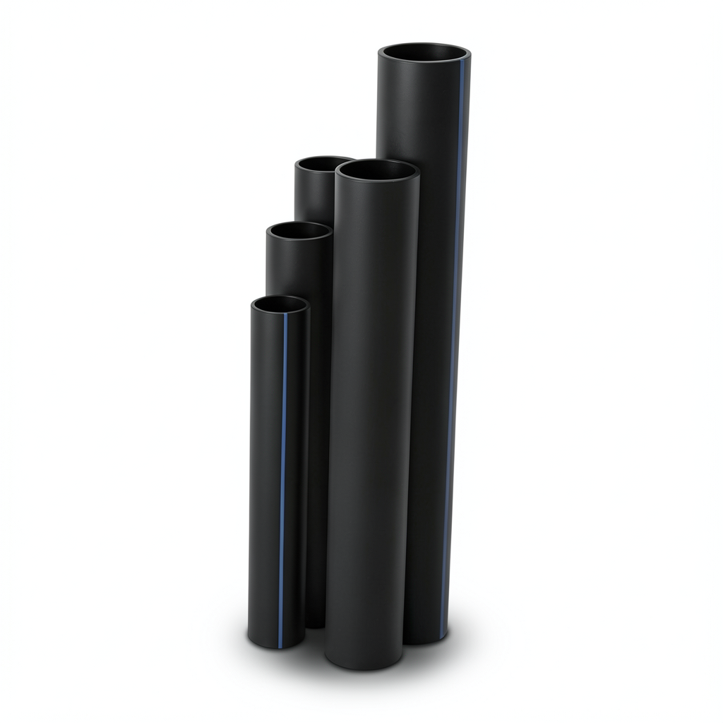 HDPE Pipes SDR 22 Outside Diameter 90 mm Thickness 4.1 mm Black