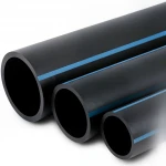 أنابيب HDPE الوطني لشبكات المياه  ضغط 8 بار قطر خارجي 250 مم سمك 7.7 مم لون اسود