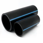 مواسير HDPE الوطني لشبكات المياه  ضغط 10 بار قطر خارجي 50 مم سمك 2.4 مم لون اسود