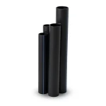 HDPE Pipes SDR 22 Outside Diameter 160 mm Thickness 7.3 mm Black
