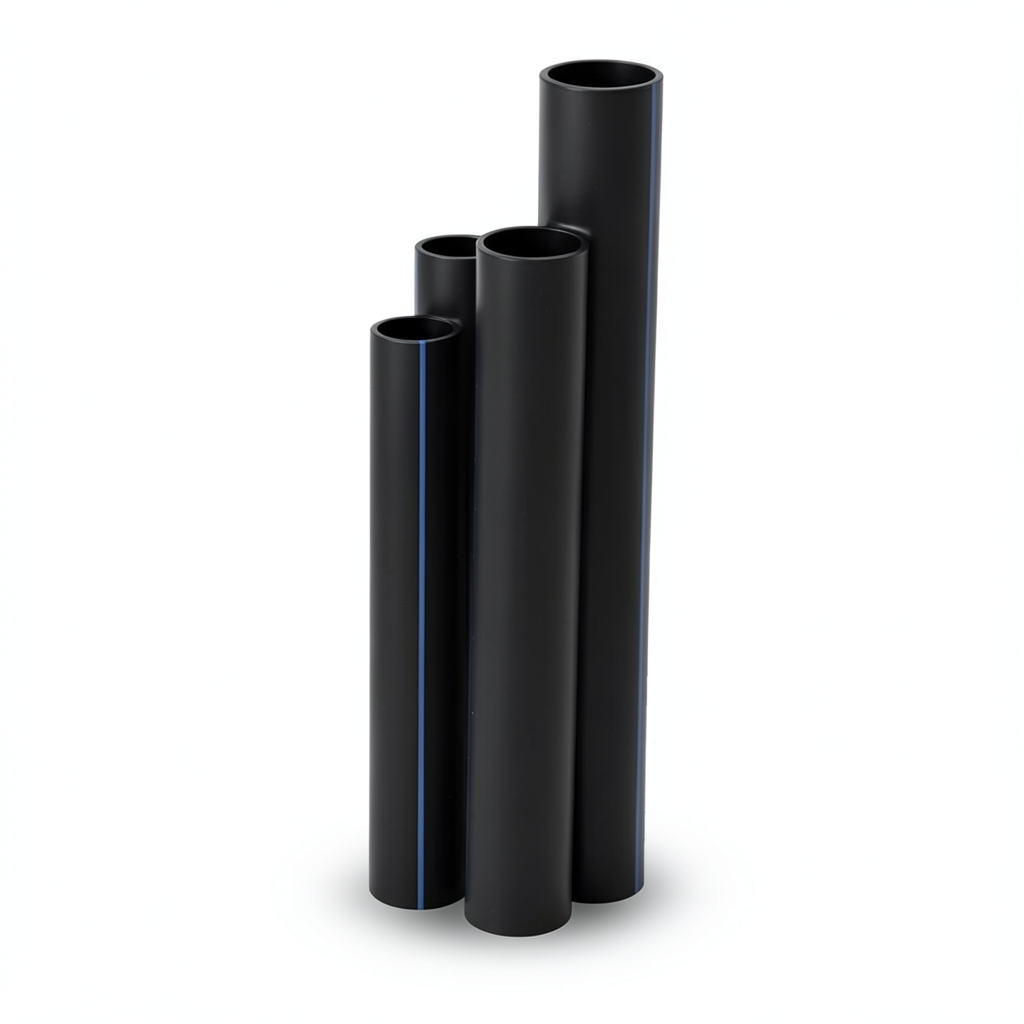 HDPE Pipes SDR 22 Outside Diameter 160 mm Thickness 7.3 mm Black